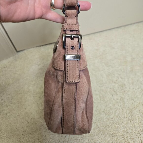 PRADA Buffalo Snaps Dusty Rose Shoulder Bag - Picture 5 of 13